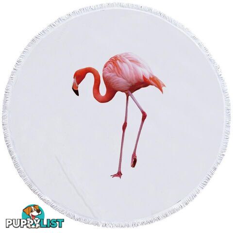 Single Flamingo Beach Towel - Towel - 7427046327213