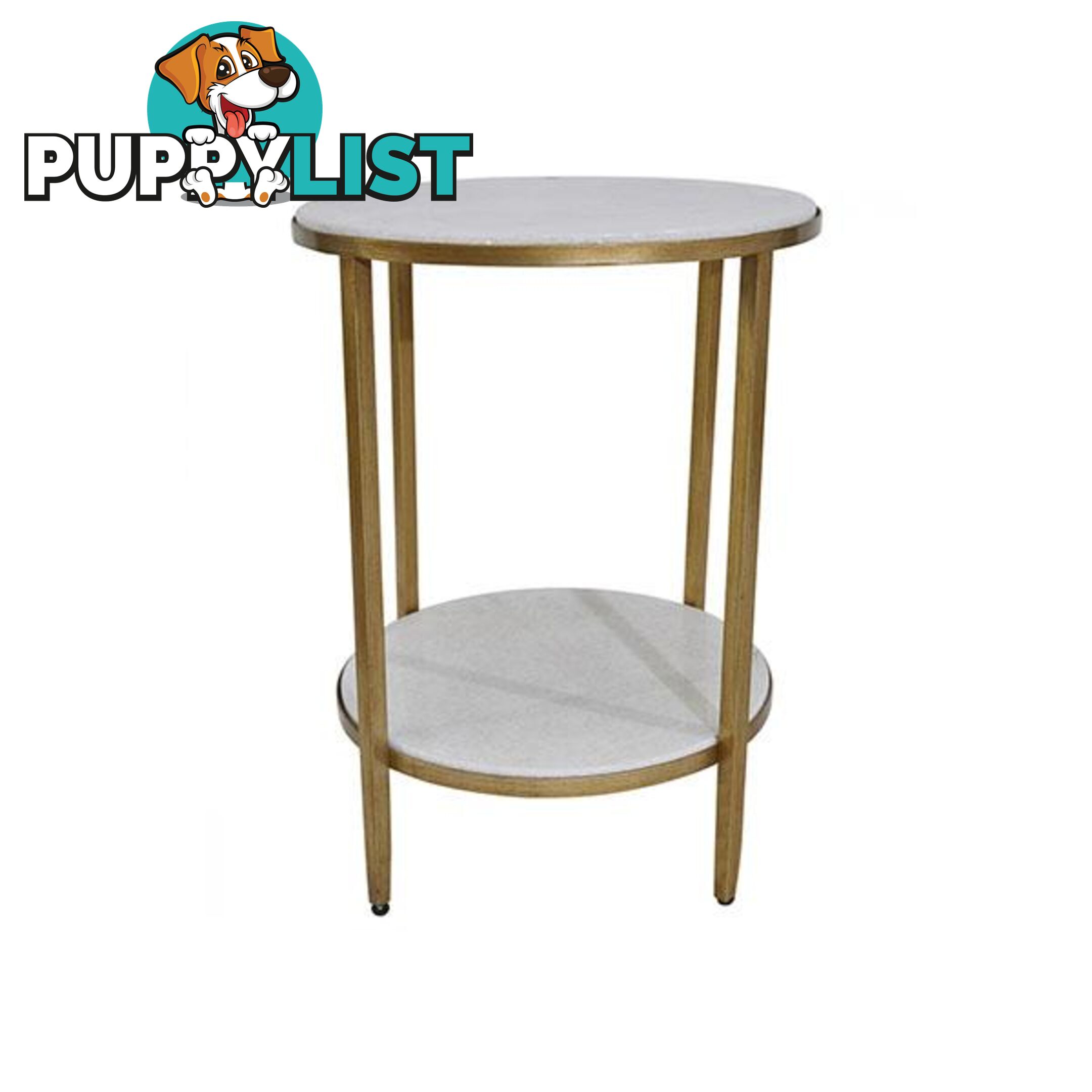 Chloe Side Table Gold - Side Table - 9320294096901