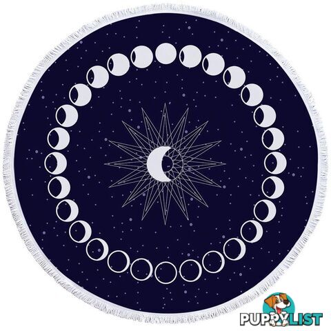 Moon Time Beach Towel - Towel - 7427046306850