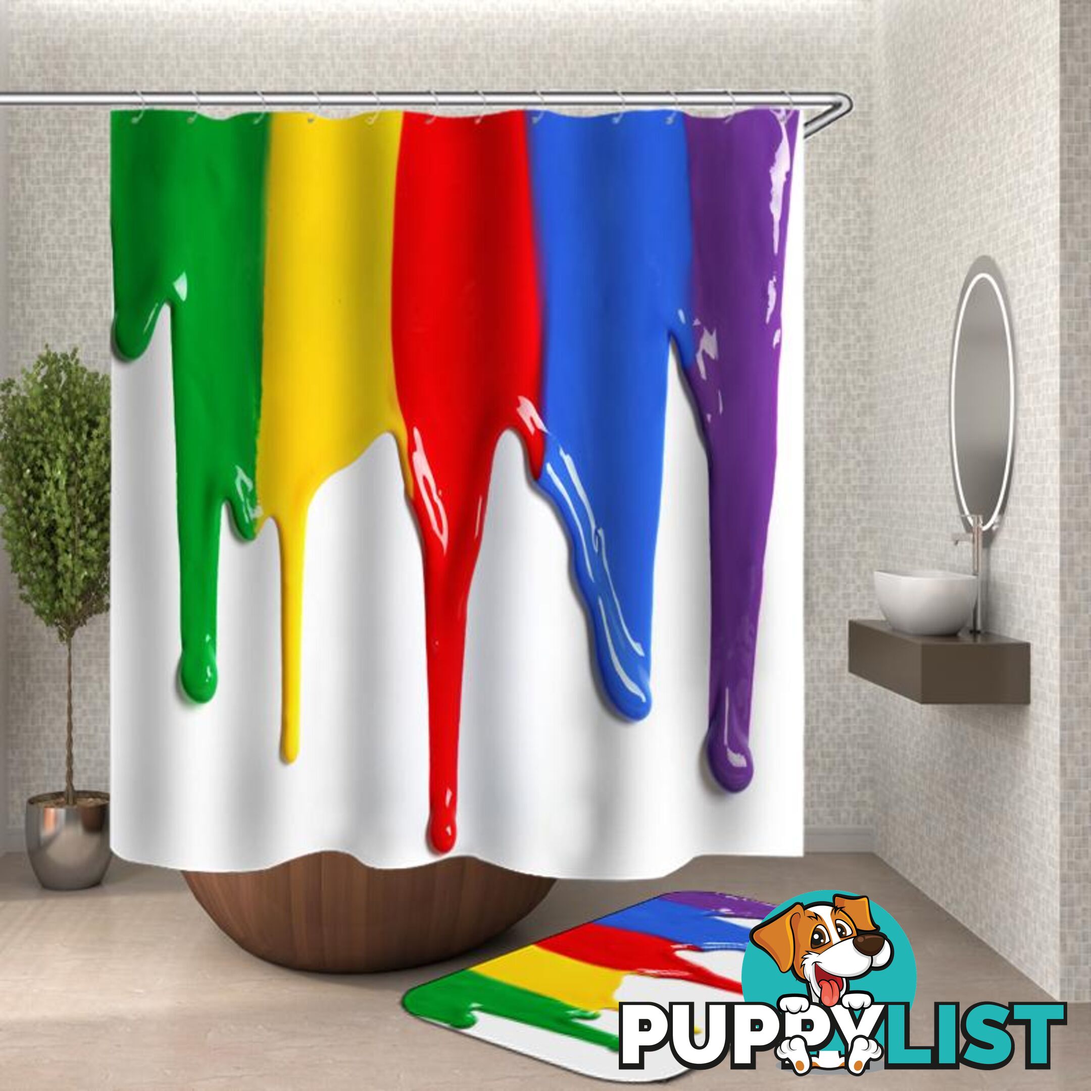 Melting Colors Shower Curtain - Curtain - 7427046121910