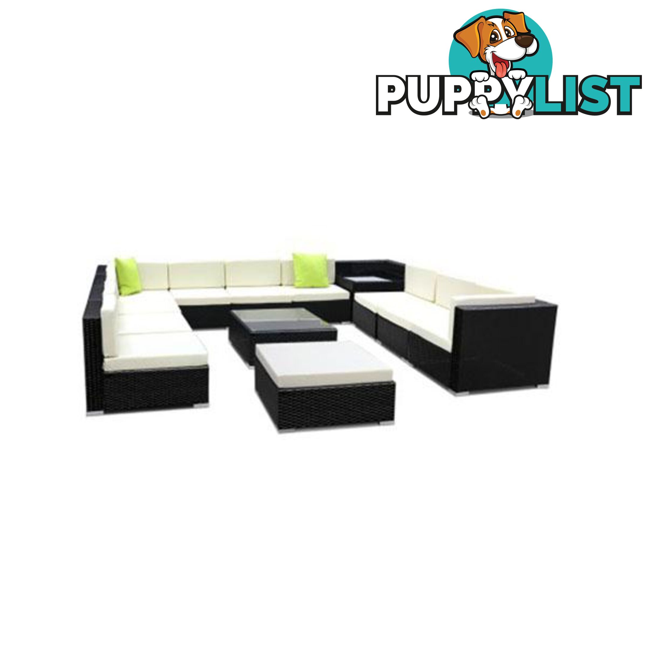 13 Piece Outdoor Furniture Set Wicker Sofa Lounge - Gardeon - 787976569242