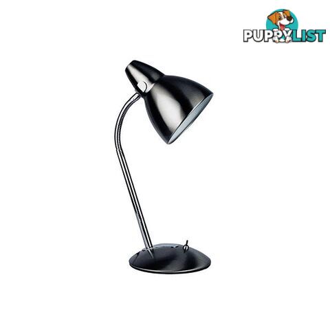 Brushed Chrome Classic Gooseneck Metal Task Lamp - Task Lamp - 9324879213318