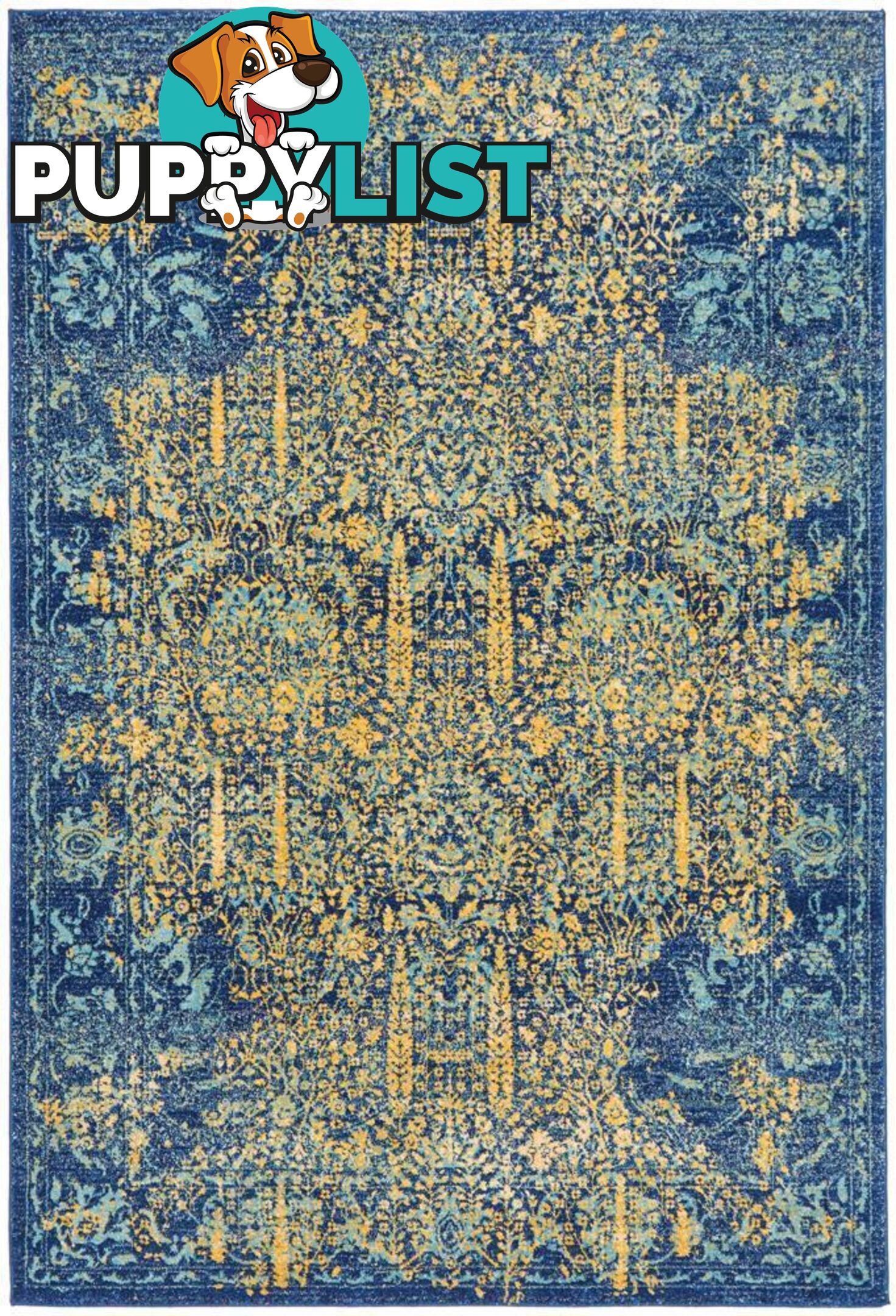 Radiance Royal Blue Rug - Unbranded - 9375321886499