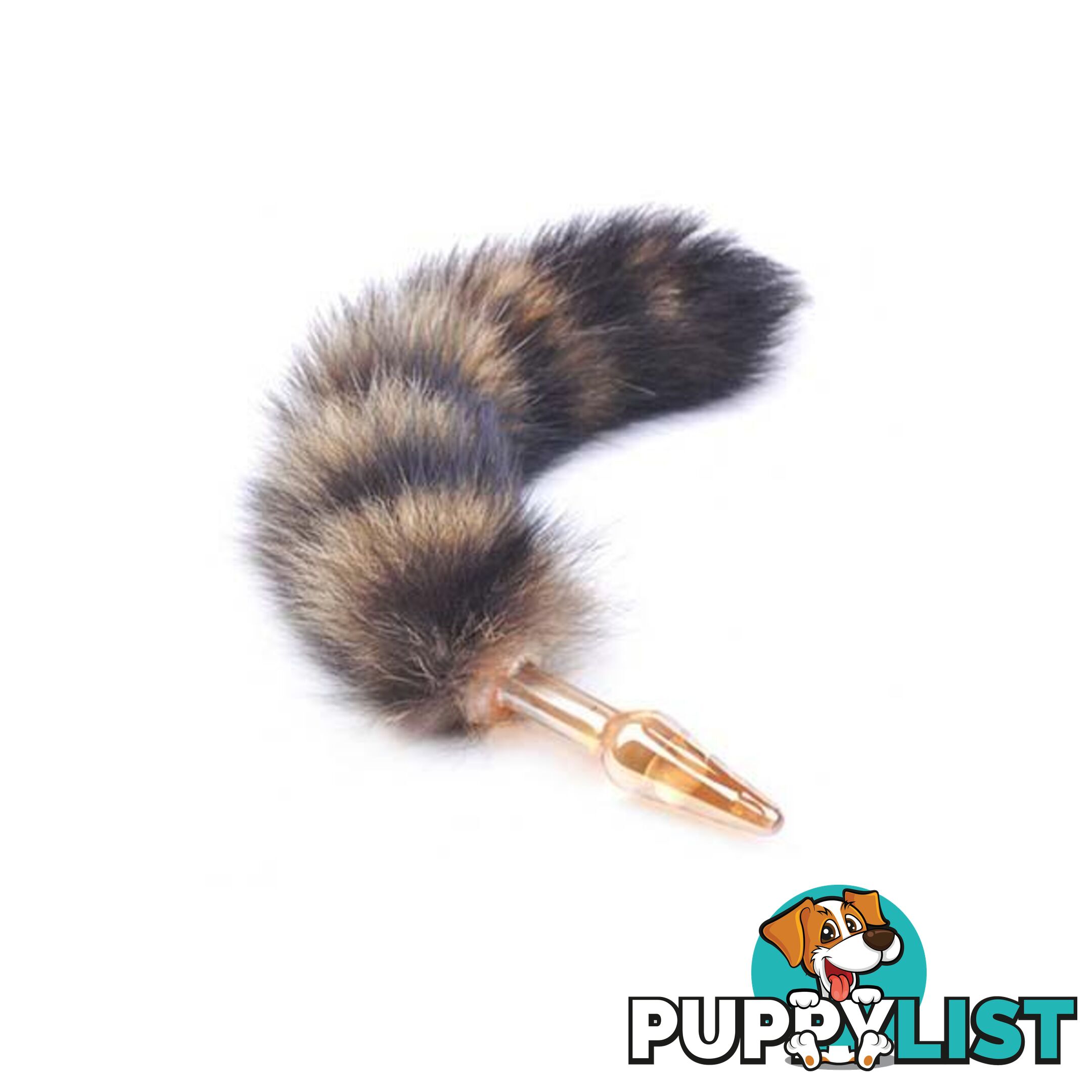 Glass Anal Plug With Fox Tail - Adult Toys - 7427046239936