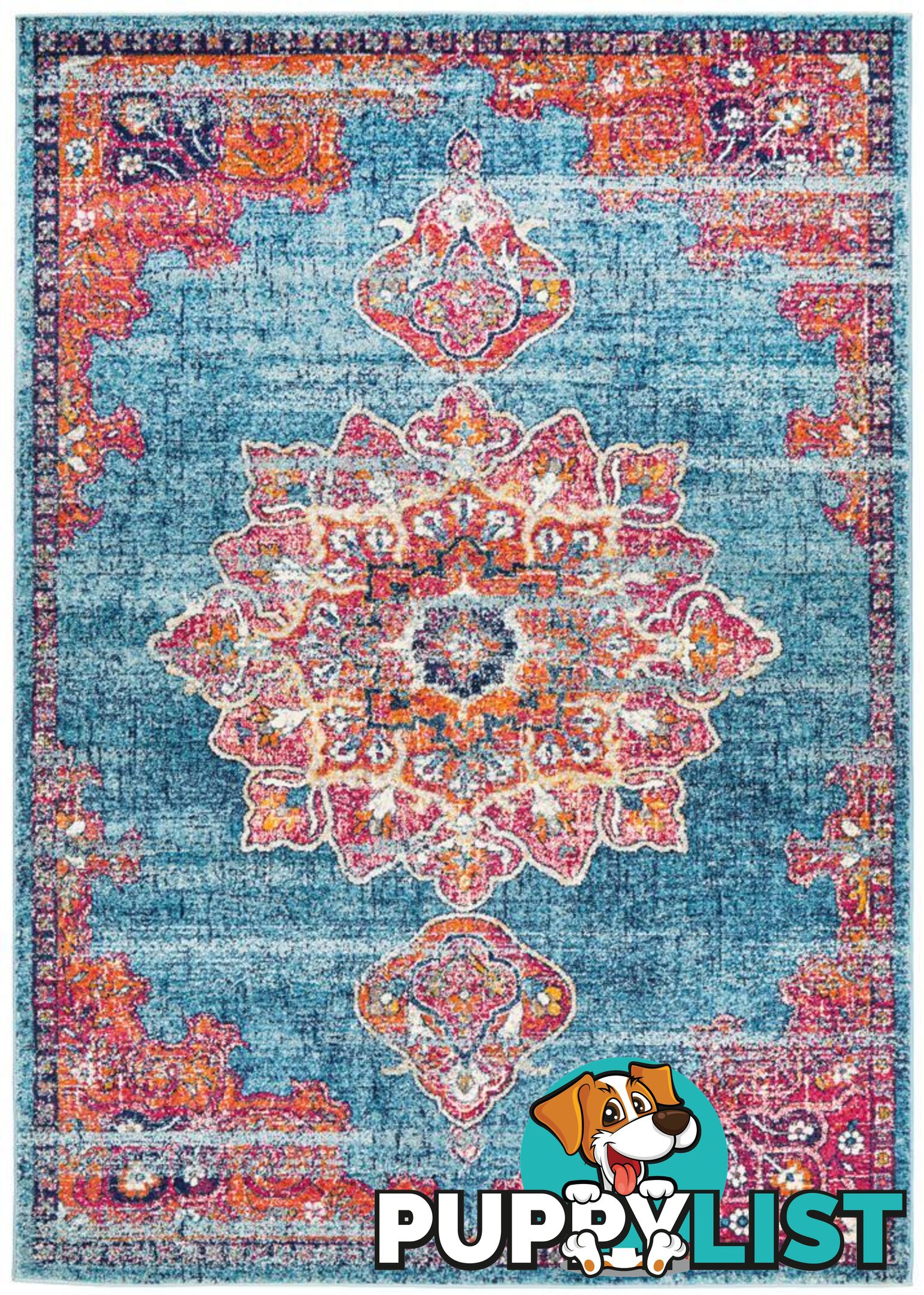 Radiance Mavi Marine Rug - Unbranded - 787976580506