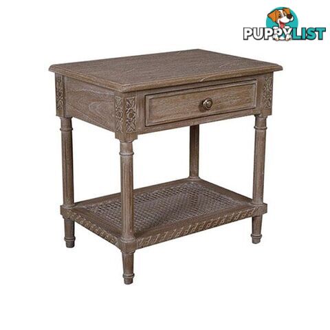 Polo Side Table Bedside Oak Wash - Bedside table - 7427046211499