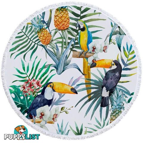 Tropical Toucans Beach Towel - Towel - 7427046320665