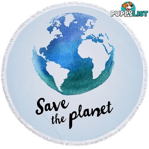 Save the Planet Beach Towel - Towel - 7427046344685