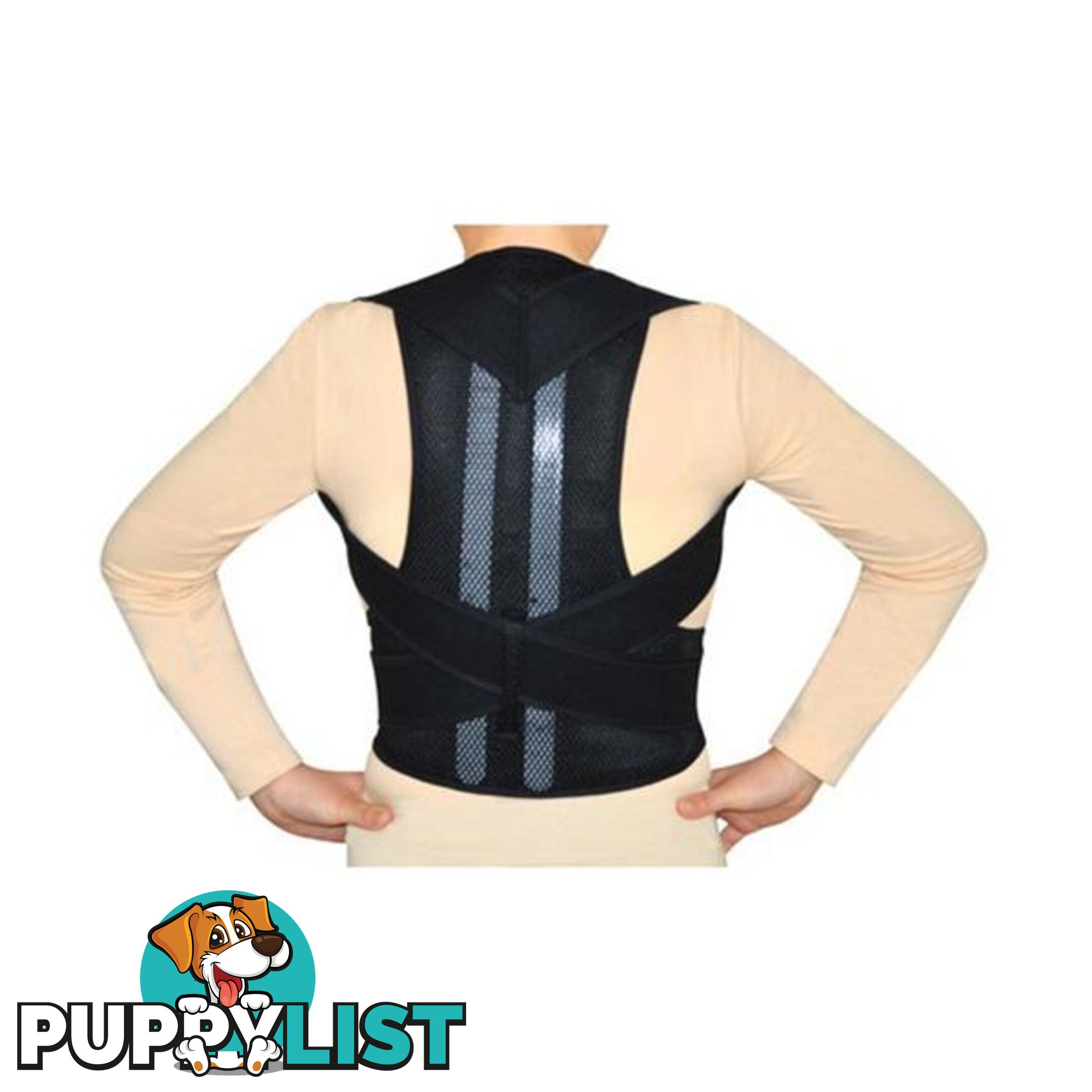 Lower Back Brace Unisex Posture Corrector Lumbar Support Large - Unbranded - 9476062090456