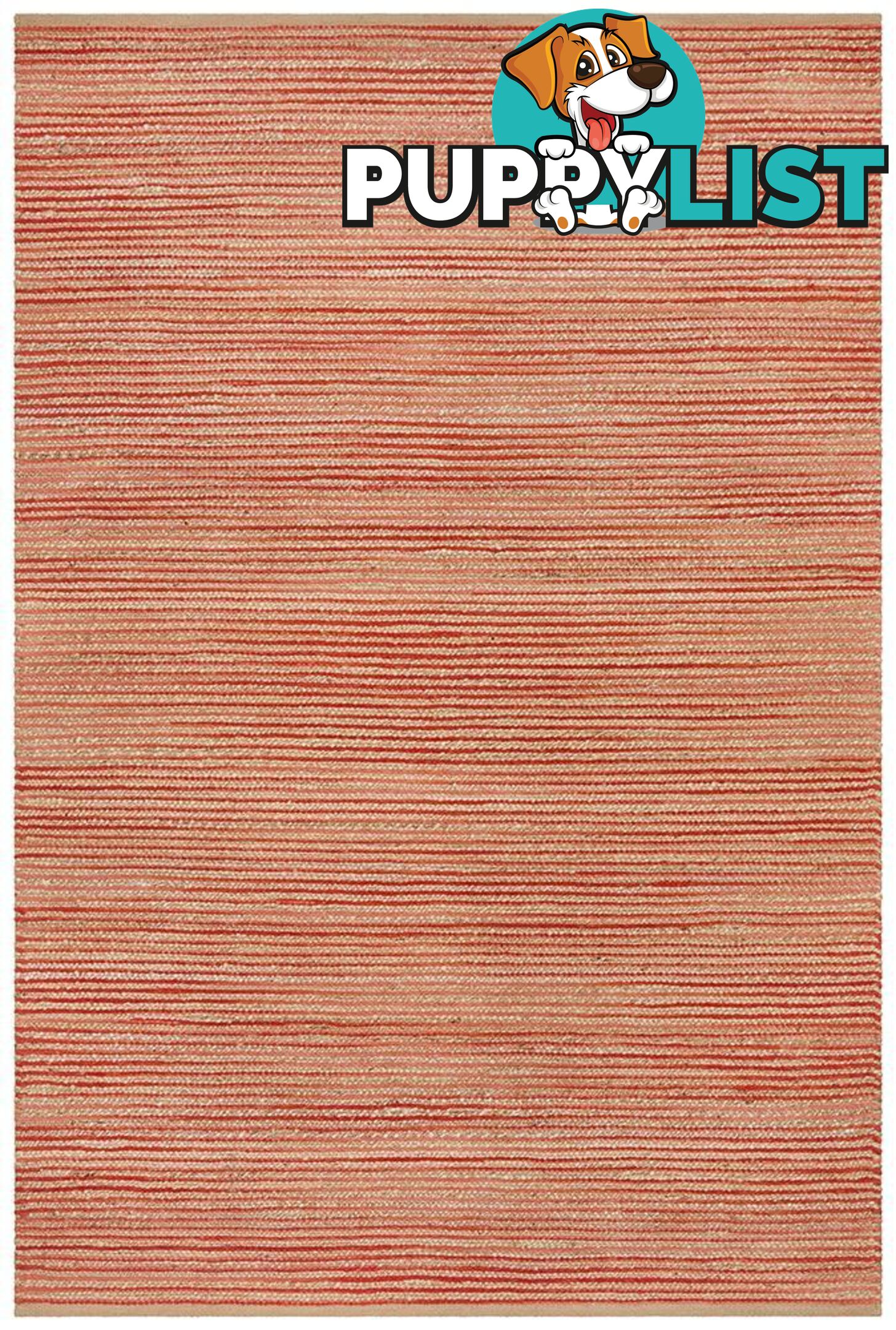 Parade Coral Stripe Rug - Unbranded - 9375321880435