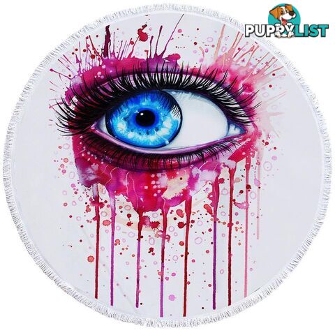 Art Painting Eye Beach Towel - Towel - 7427046320153