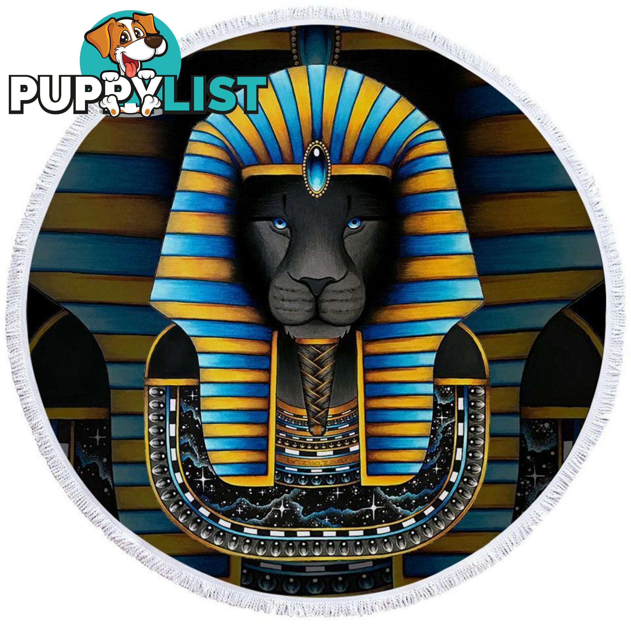 Pharaoh Cat Beach Towel - Towel - 7427046324748