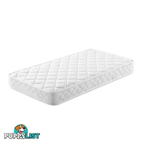 Baby Cot Mattress Pocket Spring Foam Aloe Fabric 13 Cm - Giselle Beddings - 9350062259047