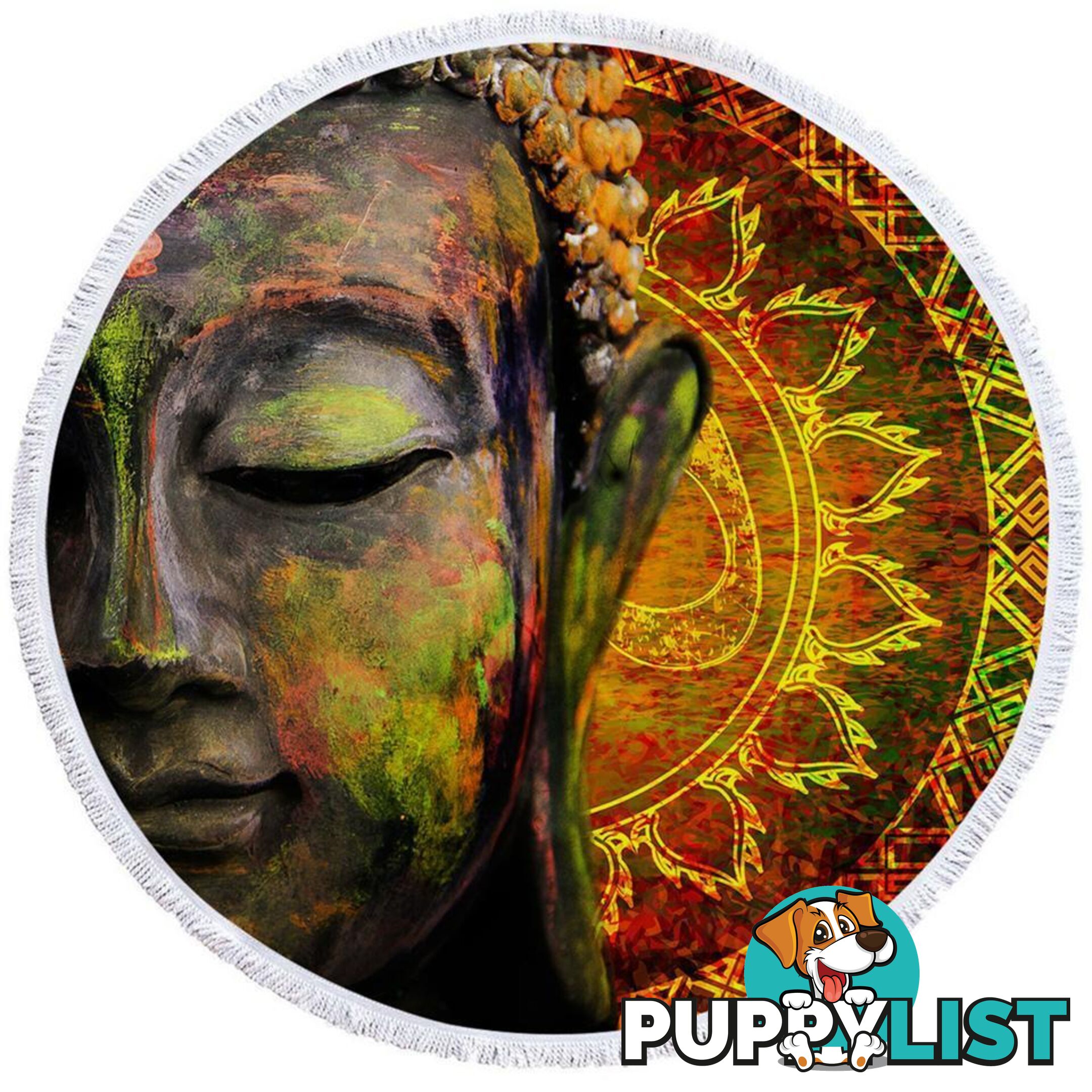 Art Painting Buddha Beach Towel - Towel - 7427046317849