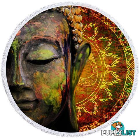 Art Painting Buddha Beach Towel - Towel - 7427046317849