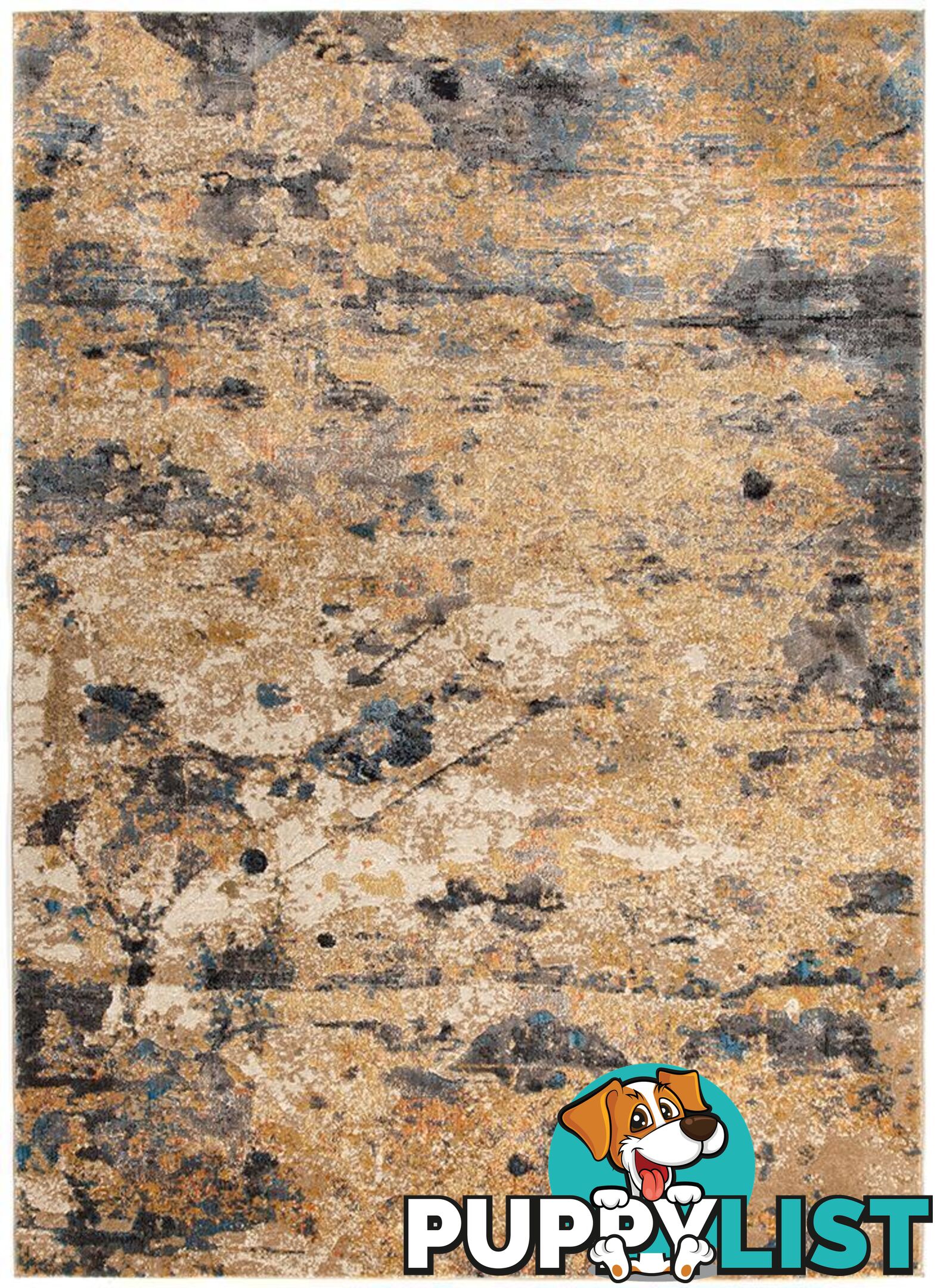 Dreamscape Tribute Modern Rust Rug - Unbranded - 8694561187298