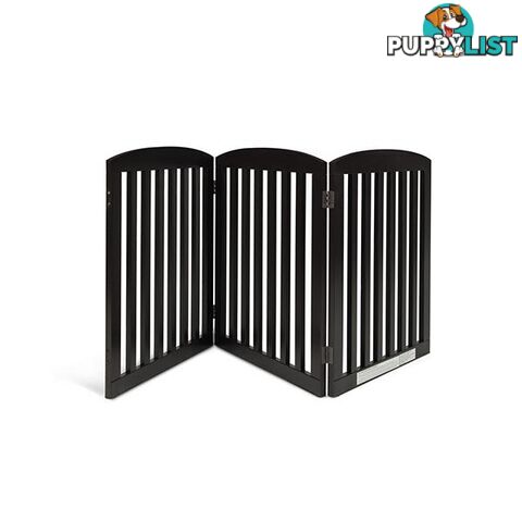 Freestanding Wooden Pet Gate 3 Panel Foldable Fence - Unbranded - 9476062140724