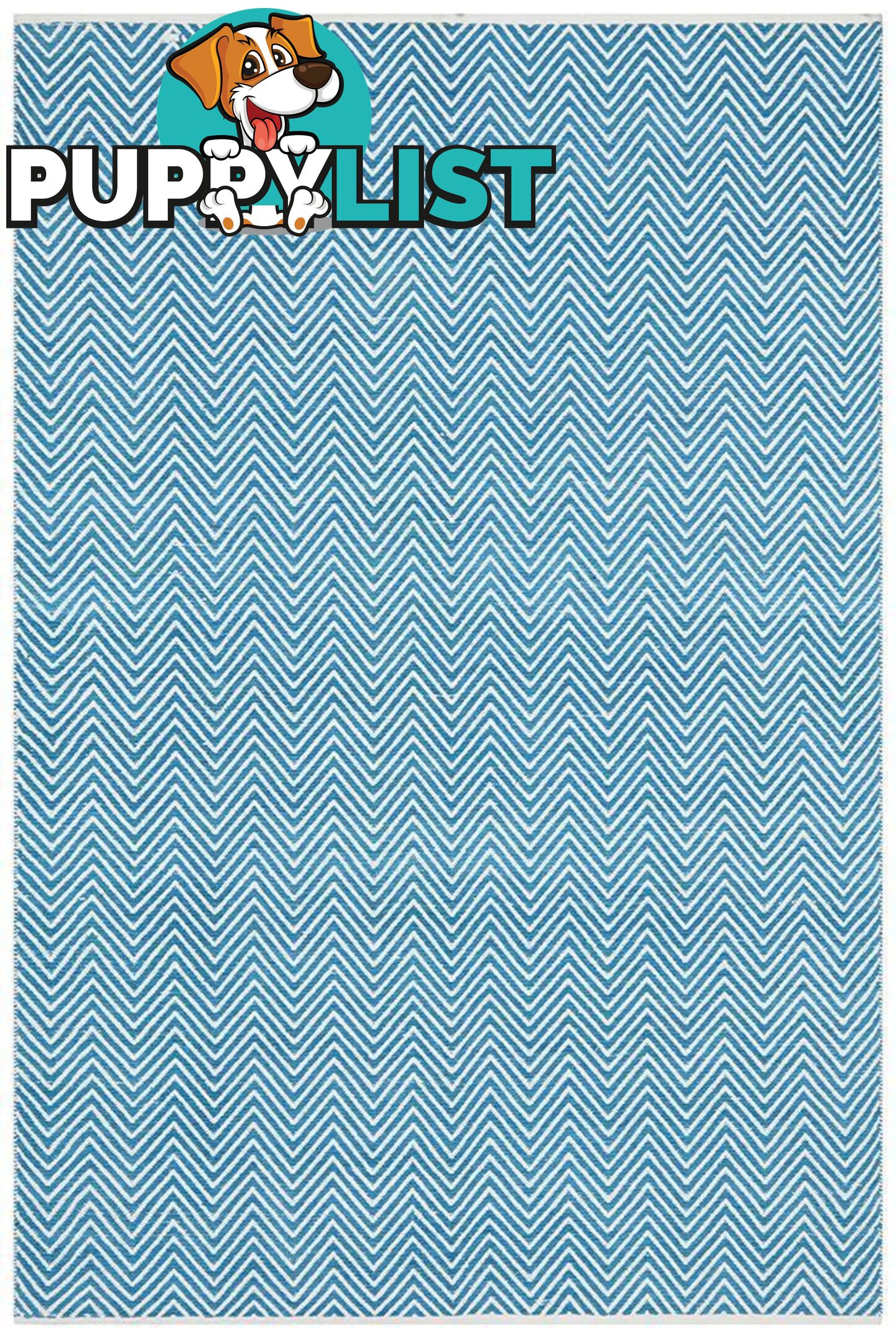 Spirit Chevron Turquoise Rug - Unbranded - 787976580834