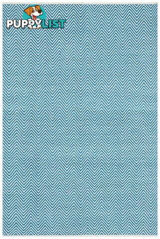 Spirit Chevron Turquoise Rug - Unbranded - 787976580834