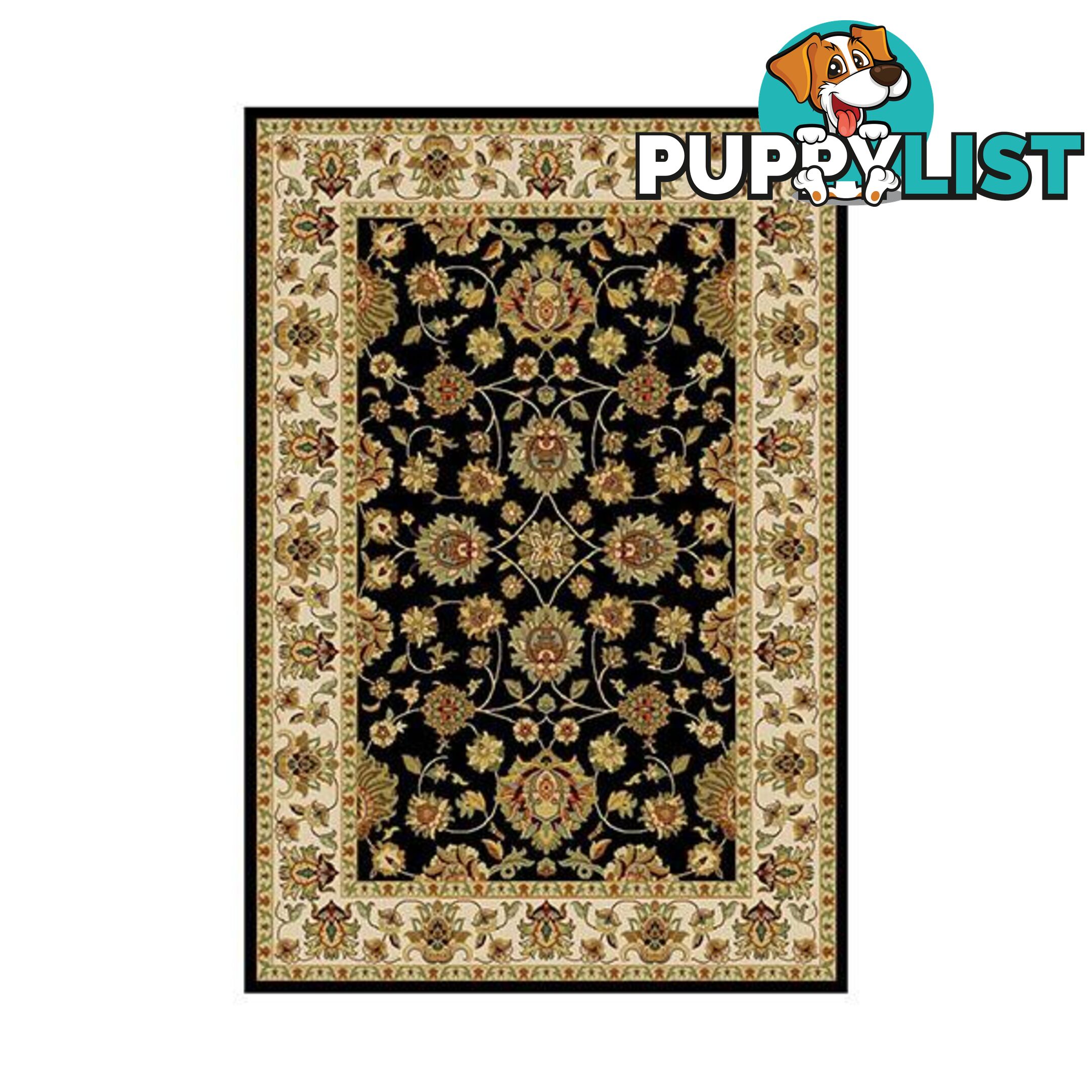 Black Agrabah Traditional Rug - Unbranded - 9476062099268