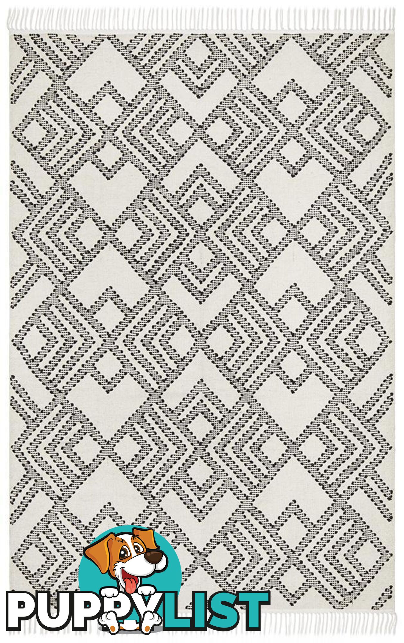 Miller Rhythm Symphony White Rug - Unbranded - 9375321831932