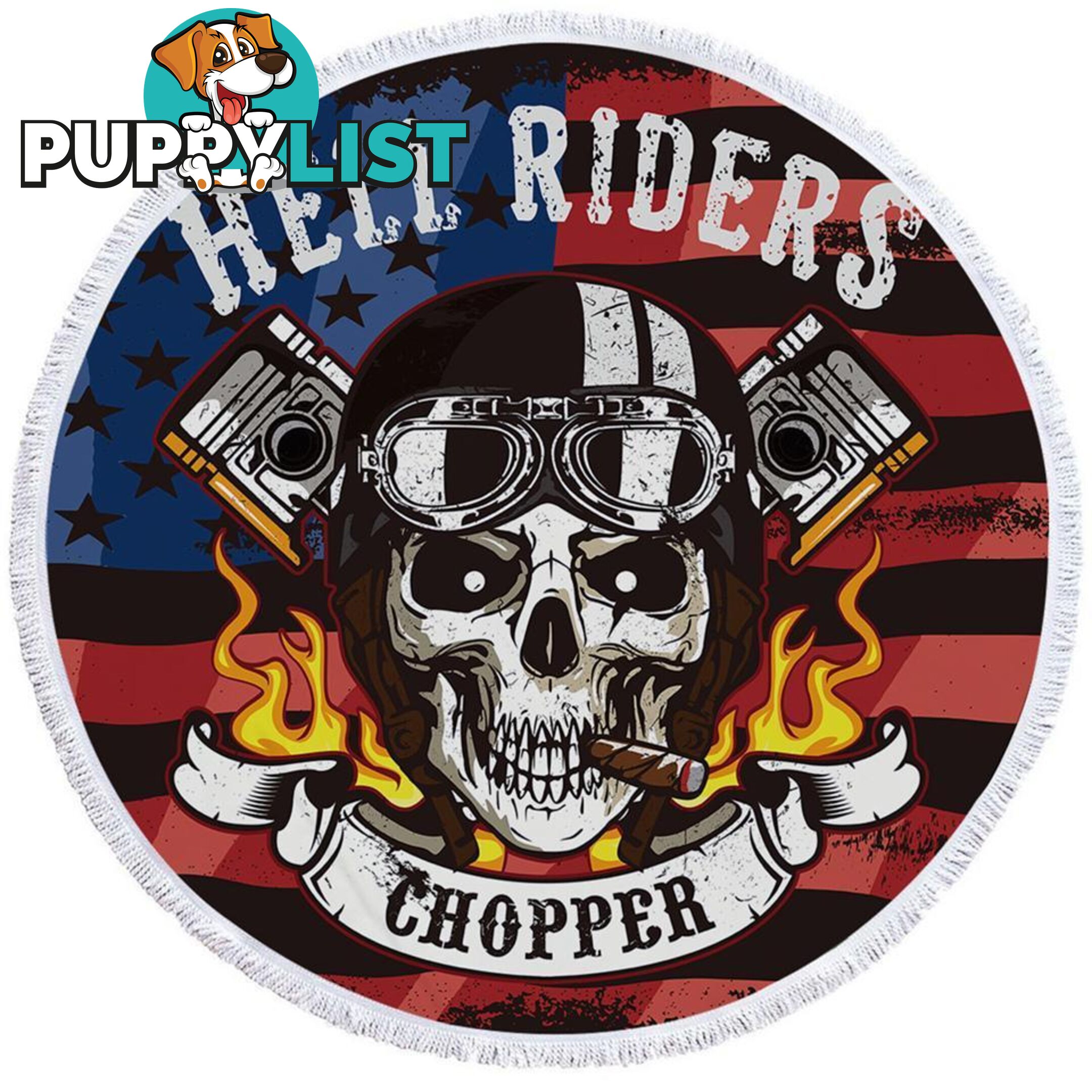 Hell Riders Biker Beach Towel - Towel - 7427046313148