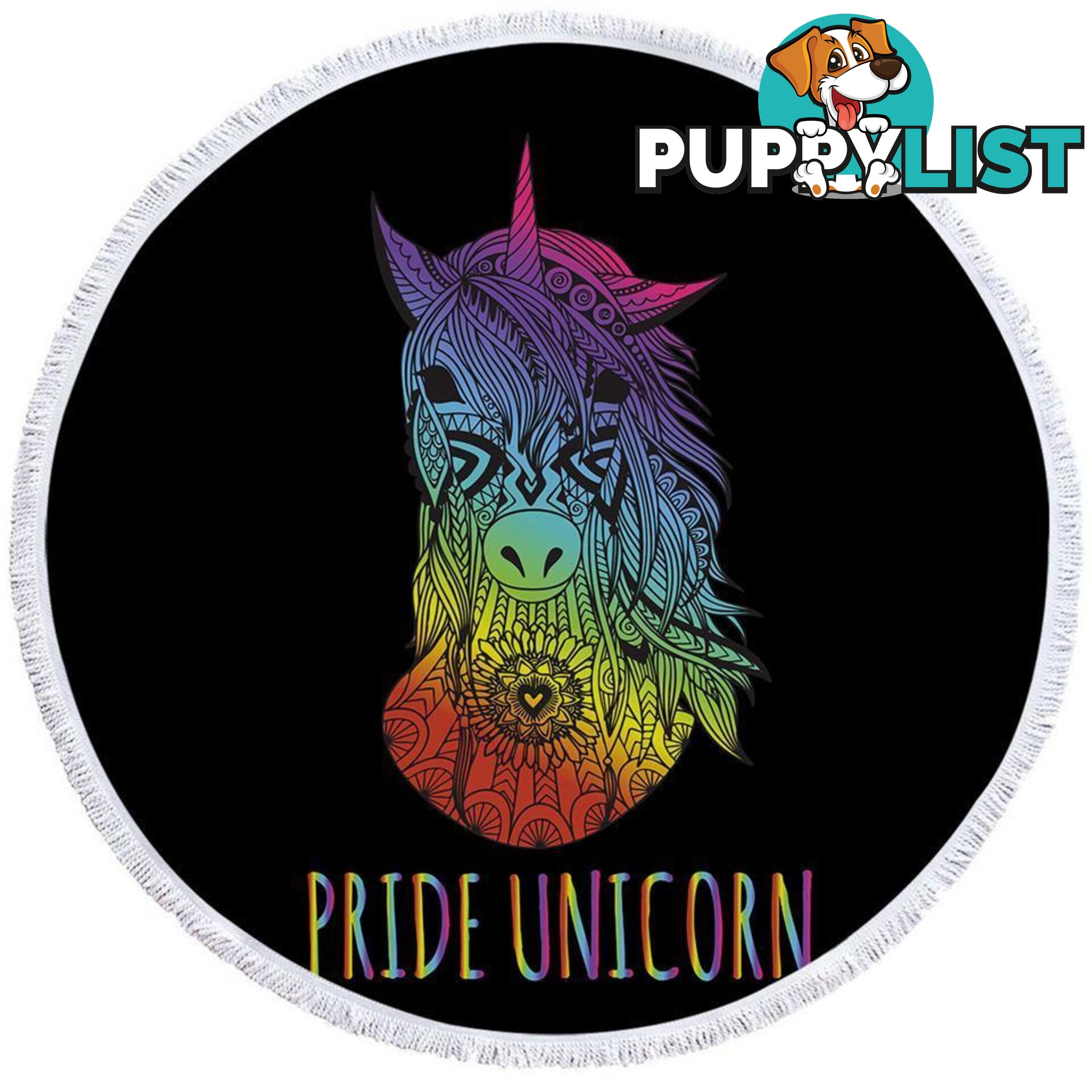 Pride Unicorn Beach Towel - Towel - 7427046308847