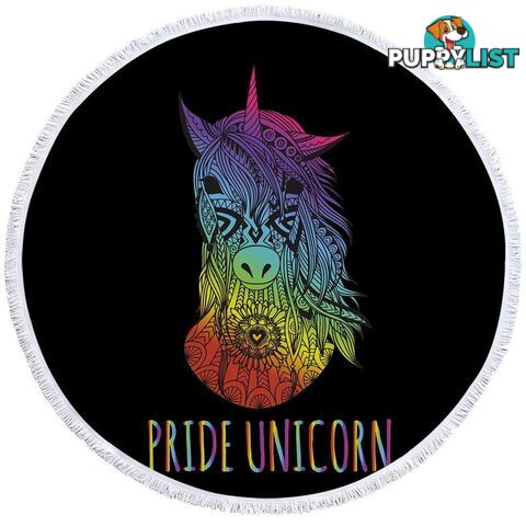 Pride Unicorn Beach Towel - Towel - 7427046308847