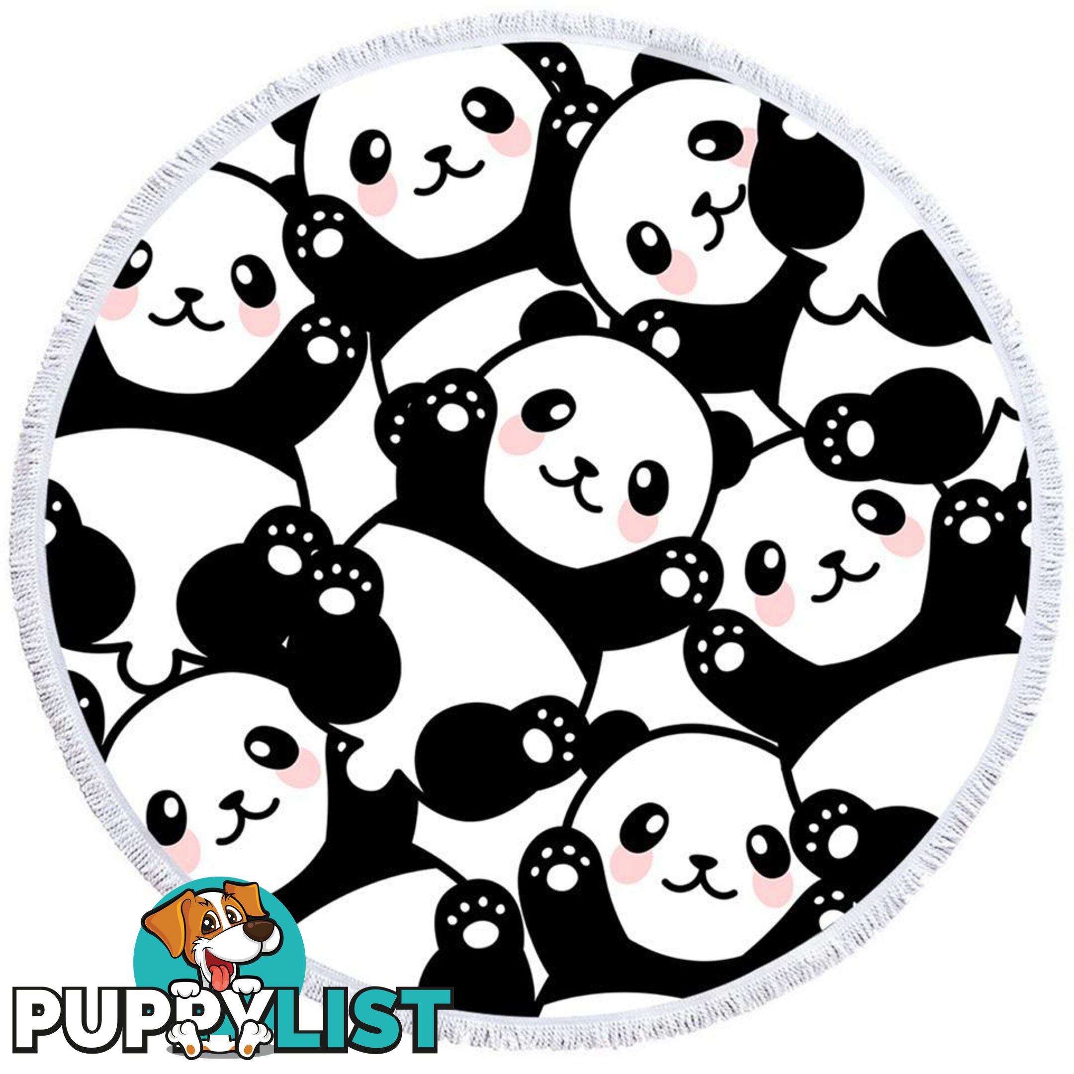 Cute Pandas Beach Towel - Towel - 7427046305501