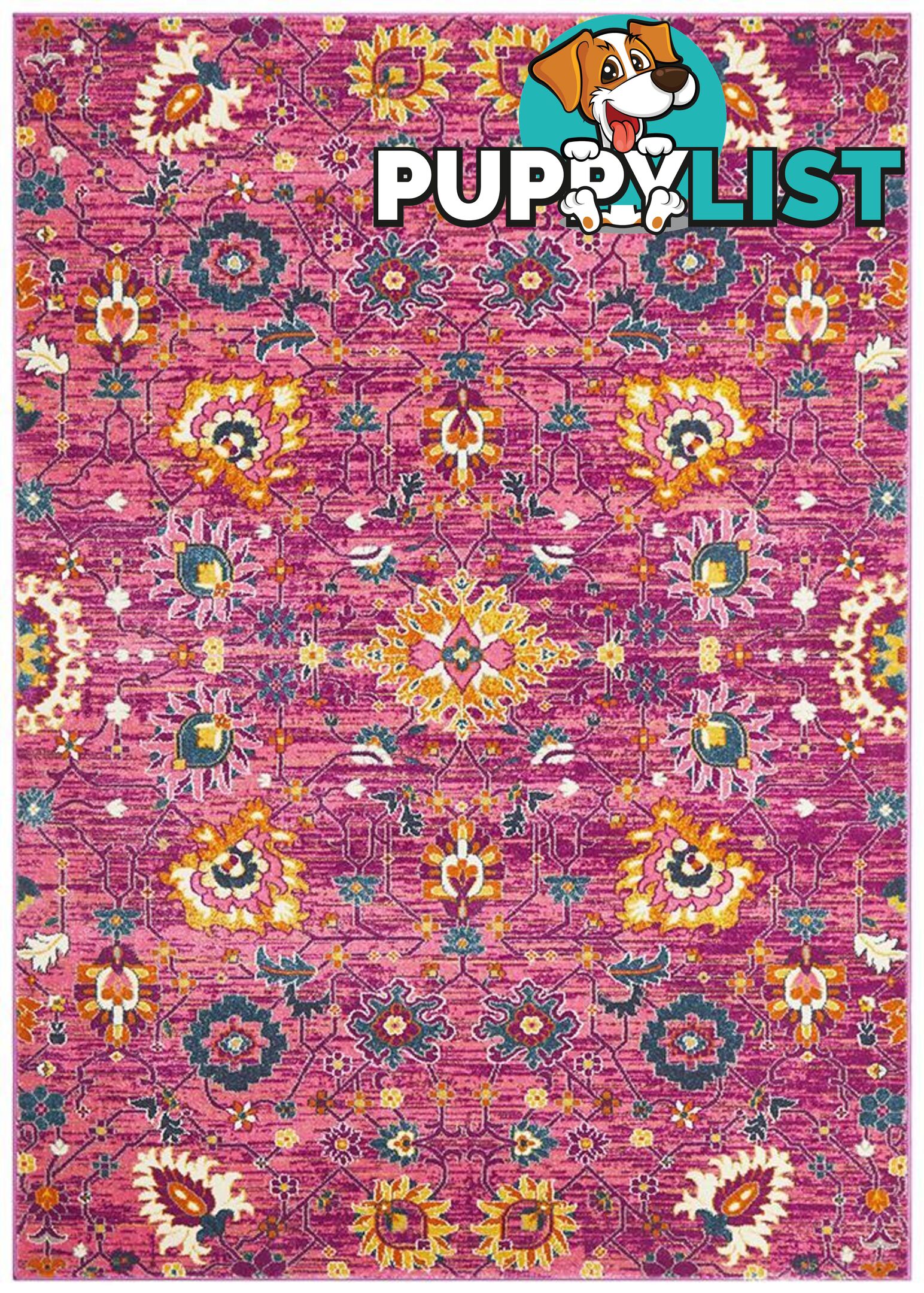 Babylon Floral Fuchsia Rug - Unbranded - 9375321875561