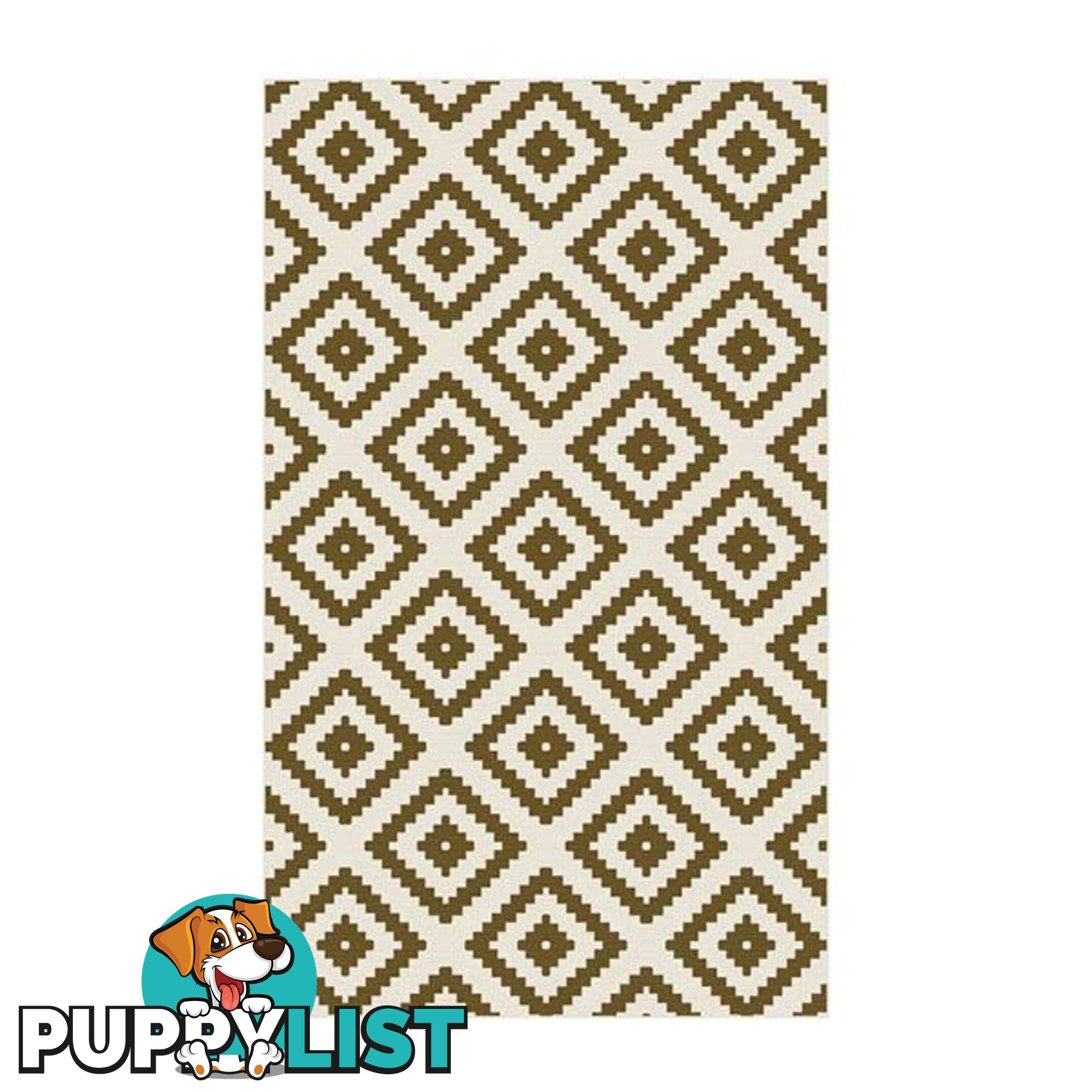 Polypropylene Woven Alfresco Coffee Rug - Unbranded - 7427005866111