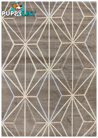 City Trance Modern Taupe Rug - Unbranded - 7427046239301