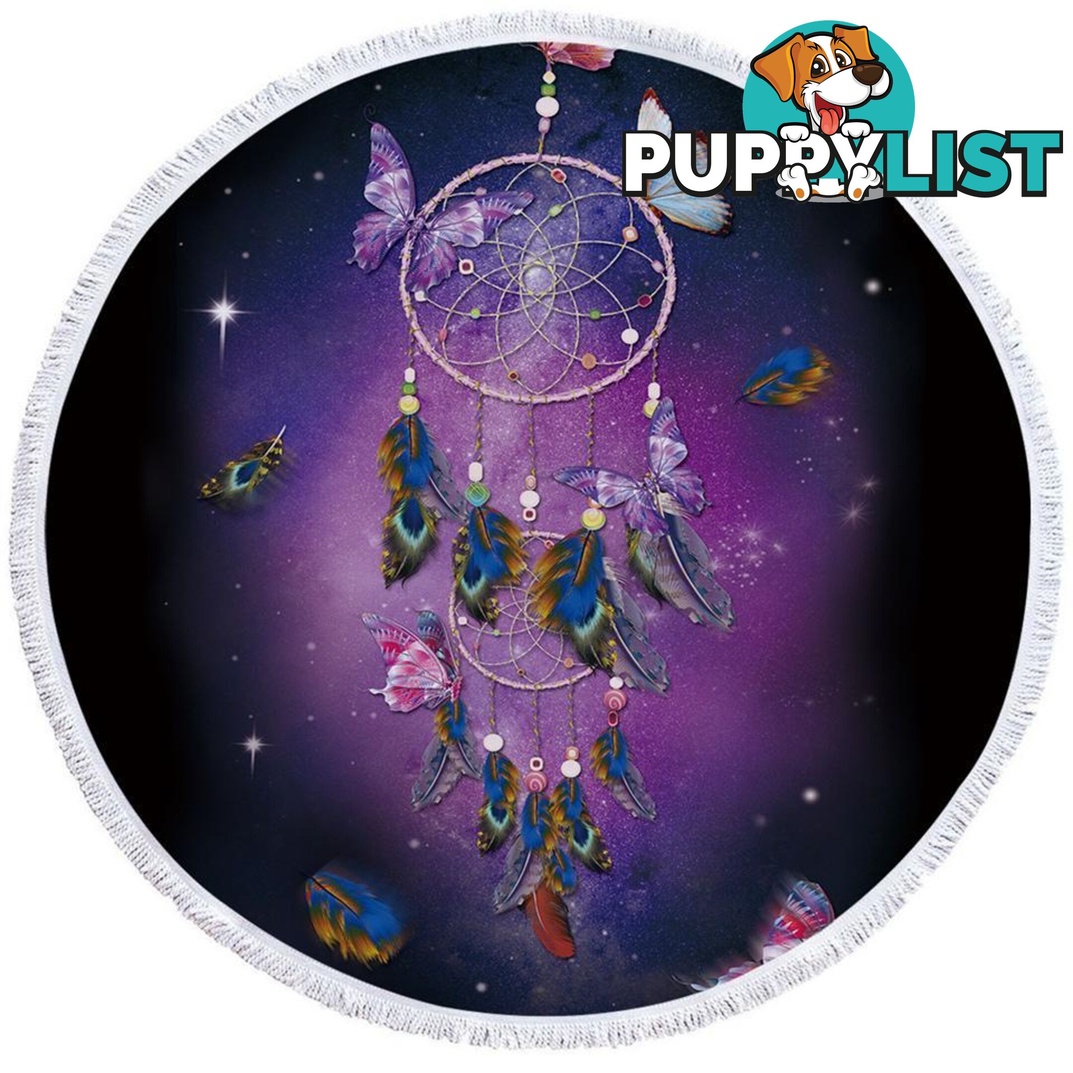 Space Dream Catcher Beach Towel - Towel - 7427046311472