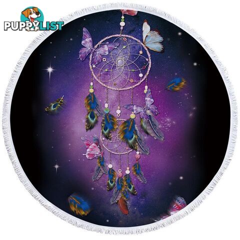 Space Dream Catcher Beach Towel - Towel - 7427046311472