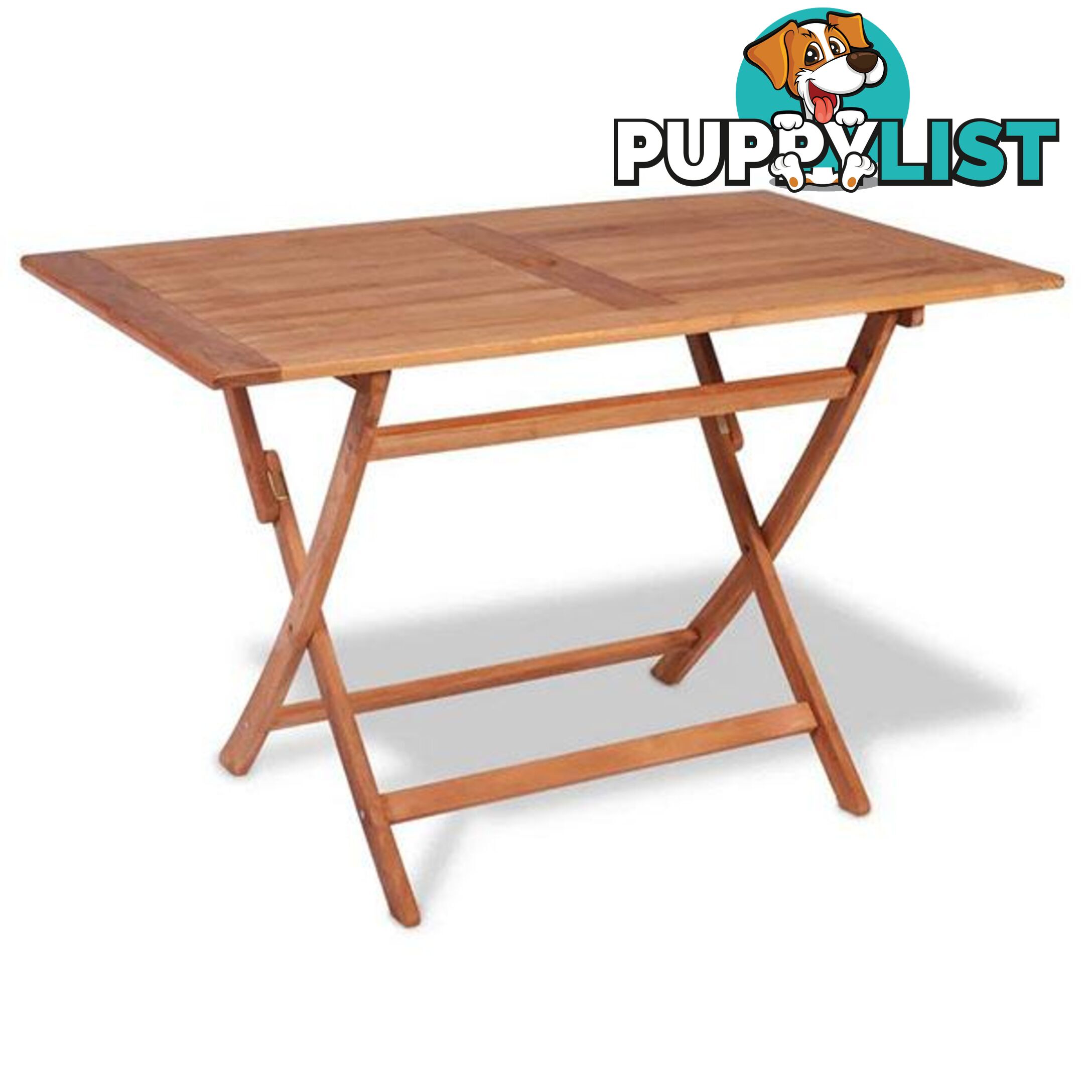 Folding Garden Table 120X70X75 Cm Solid Teak Wood - Unbranded - 8718475708124