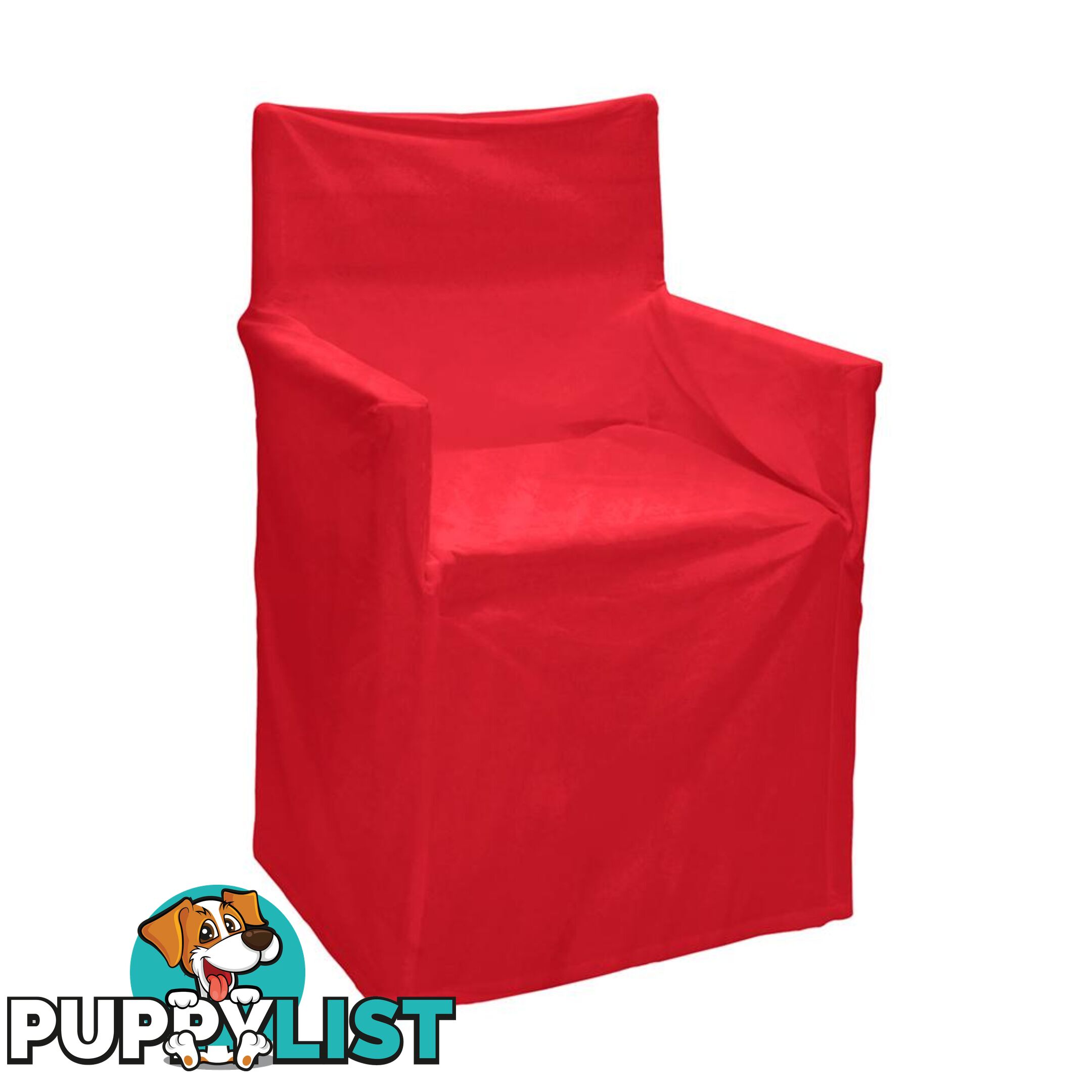 Outdoor Solid Director Chair Cover Std Red - Unbranded - 7427046103701