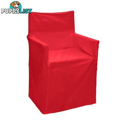 Outdoor Solid Director Chair Cover Std Red - Unbranded - 7427046103701