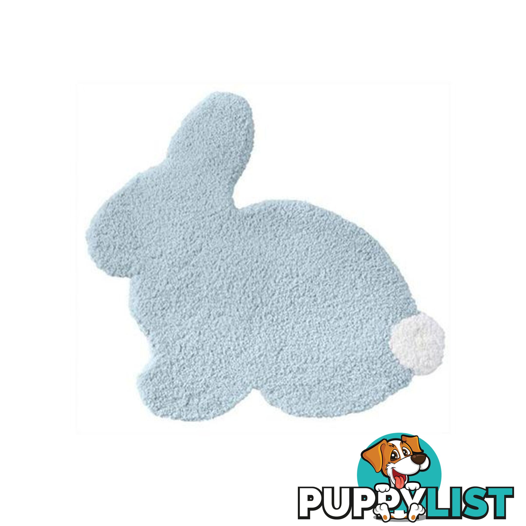 Hoppi Rabbit Sky Blue Kids Rug 75 X 80 Cm - Unbranded - 7427005872242