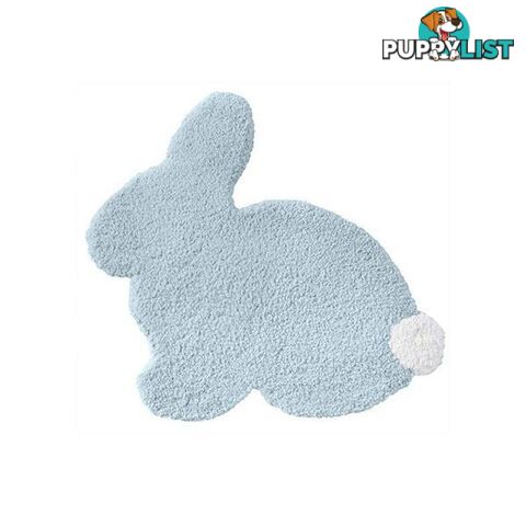 Hoppi Rabbit Sky Blue Kids Rug 75 X 80 Cm - Unbranded - 7427005872242