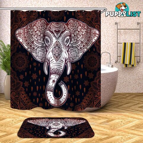 Gorgeous Indian Elephant Shower Curtain - Curtain - 7427046001618