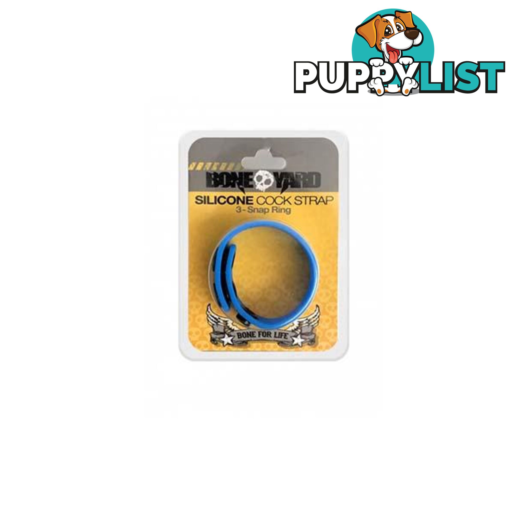 Boneyard Silicone Cock Strap 3 Snap Ring - Boneyard - 666987003047