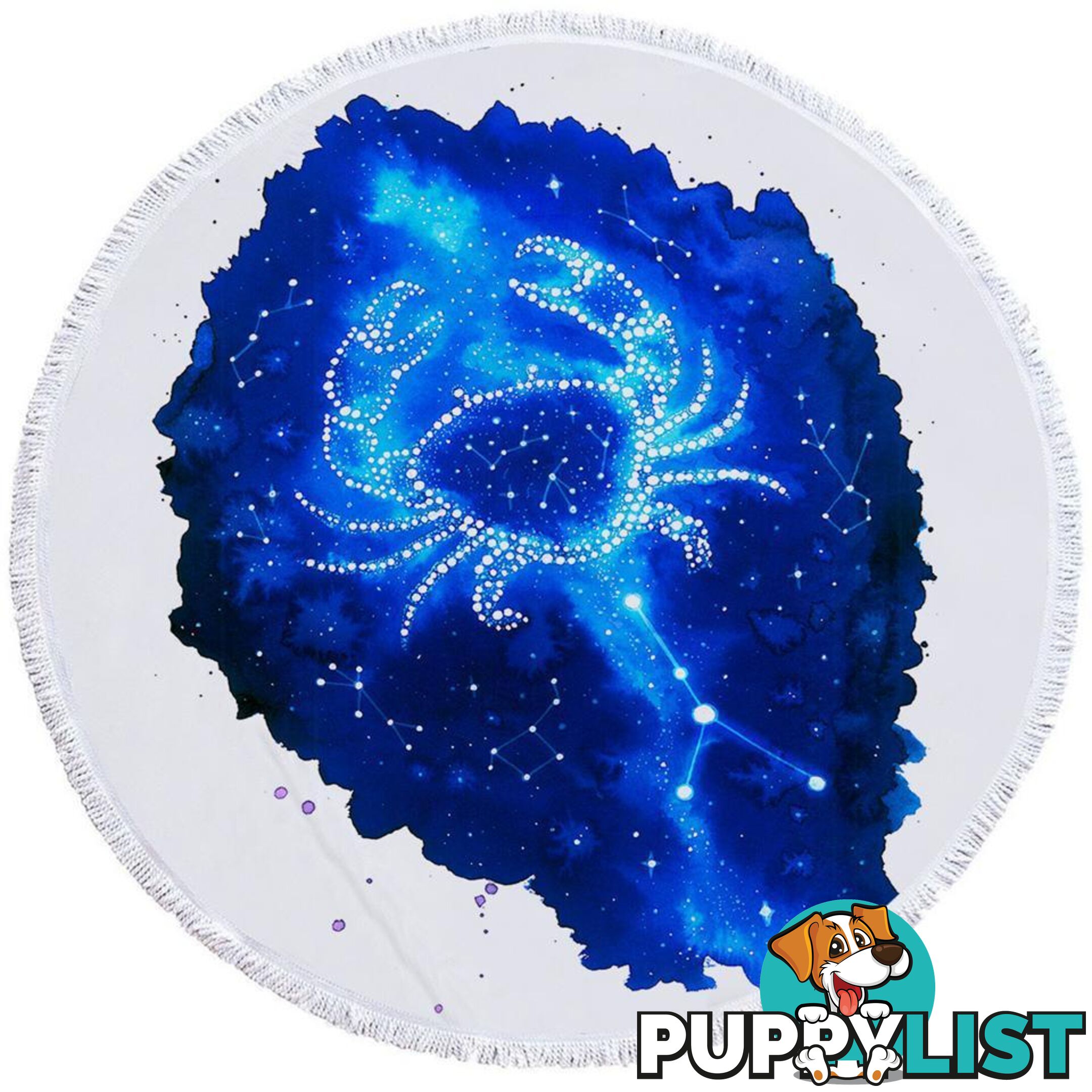 Zodiac Cancer Beach Towel - Towel - 7427046315074