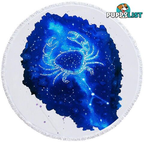 Zodiac Cancer Beach Towel - Towel - 7427046315074