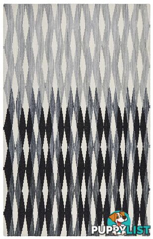 Studio Frida Uber Gradient Black Grey White Rug - Unbranded - 9375321832854