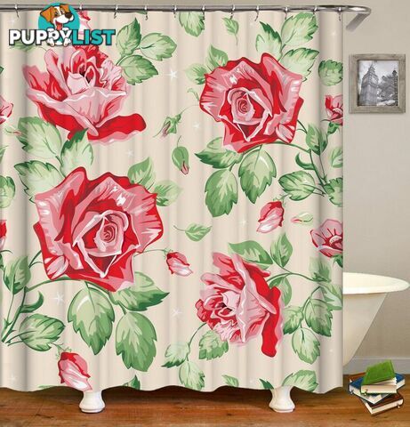 Classic Roses Drawing Shower Curtain - Curtain - 7427045938106