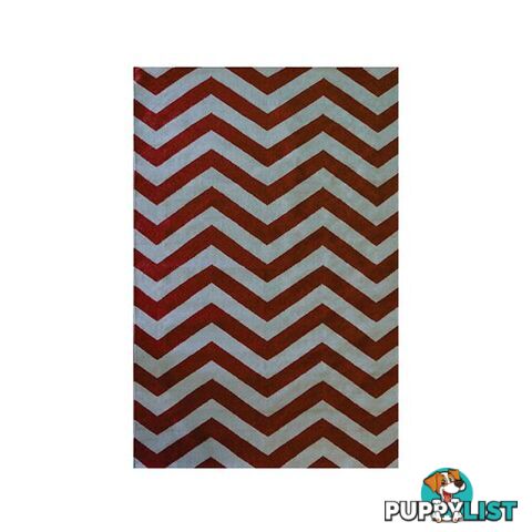 Contemporary Chevron Flat Weave Terra Rug - Unbranded - 7427046151559