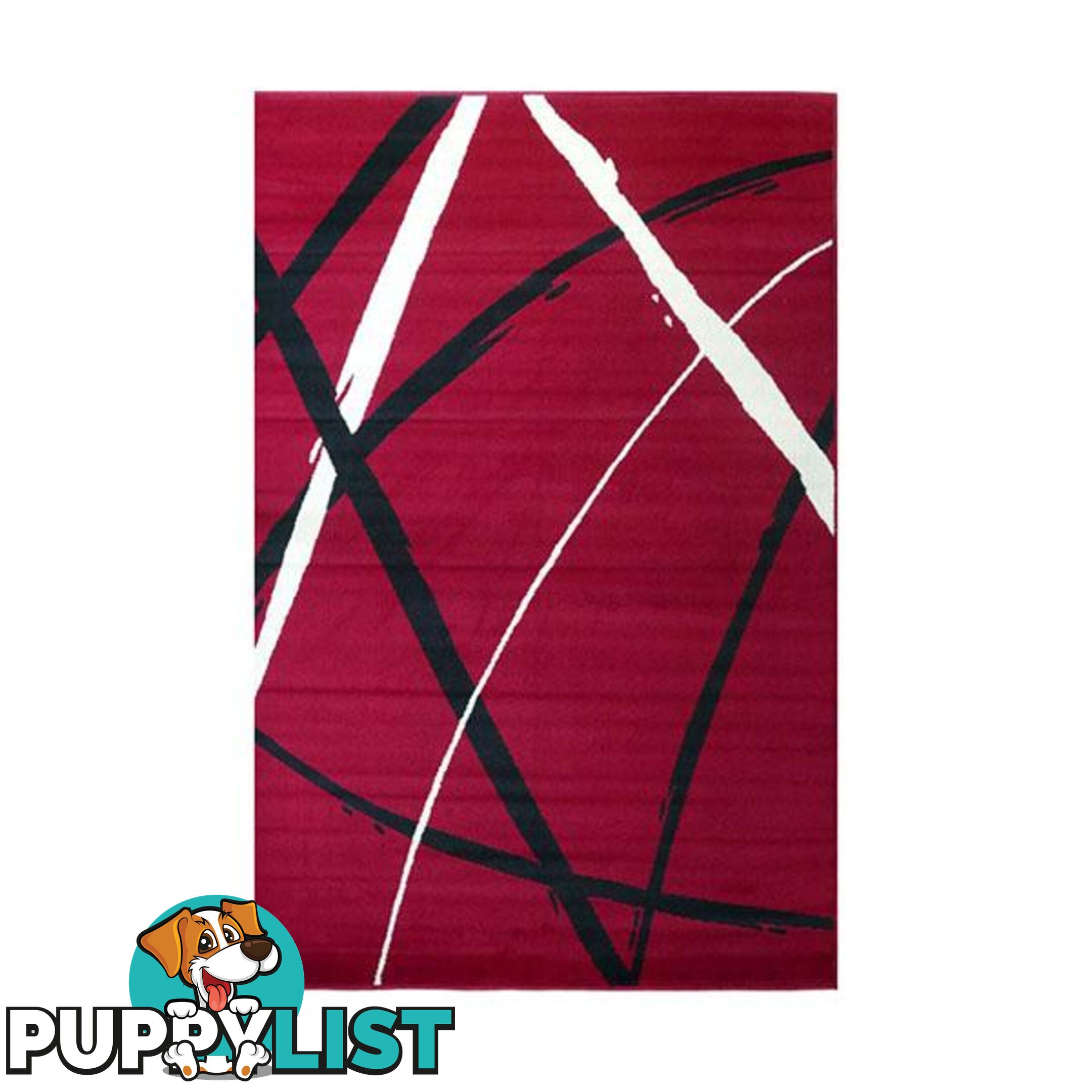 Polypropylene Allure Bordeaux Rug 60 X 220 Cm - Unbranded - 9476062120375