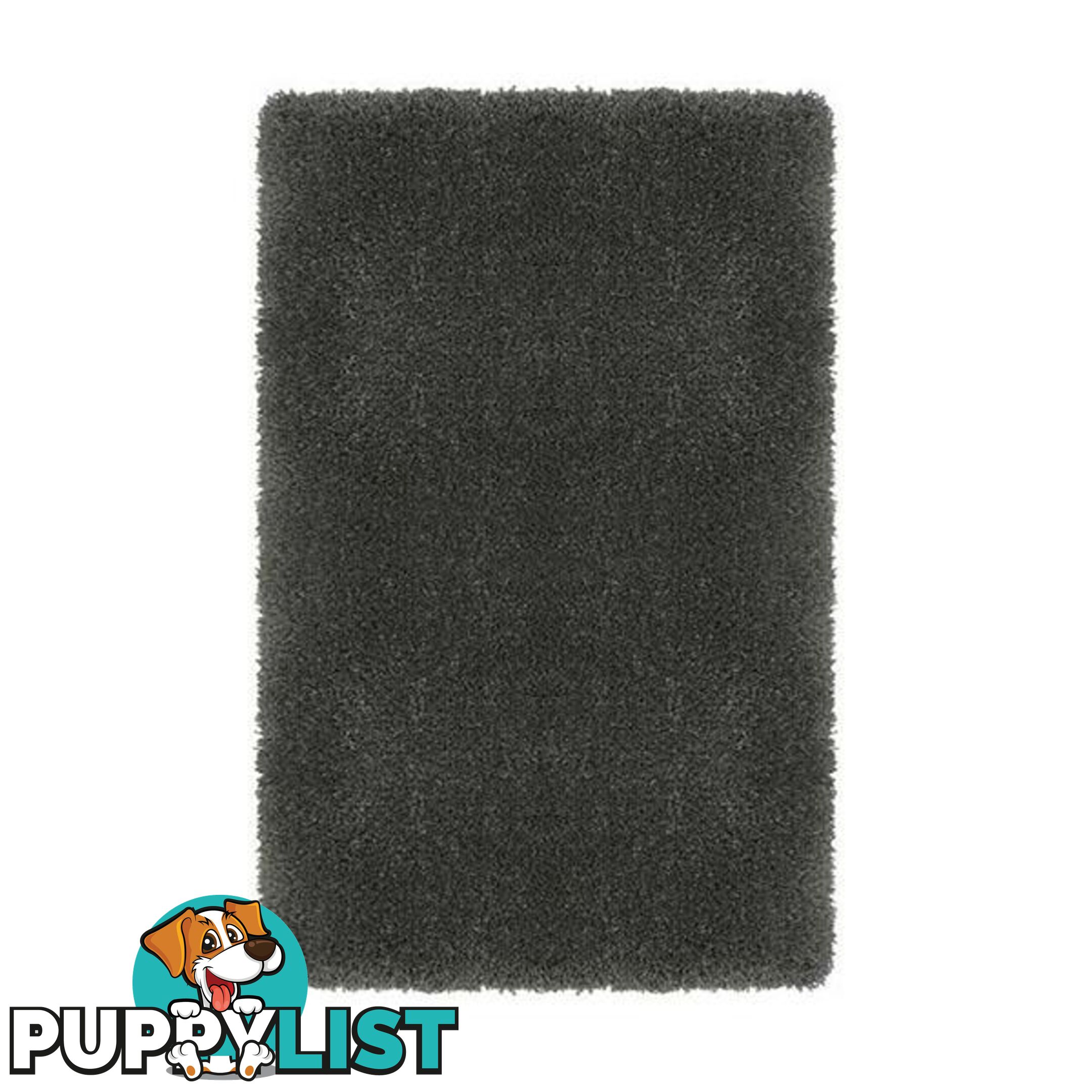 Dark Grey Comfy Polyester Rug - Unbranded - 787976629496