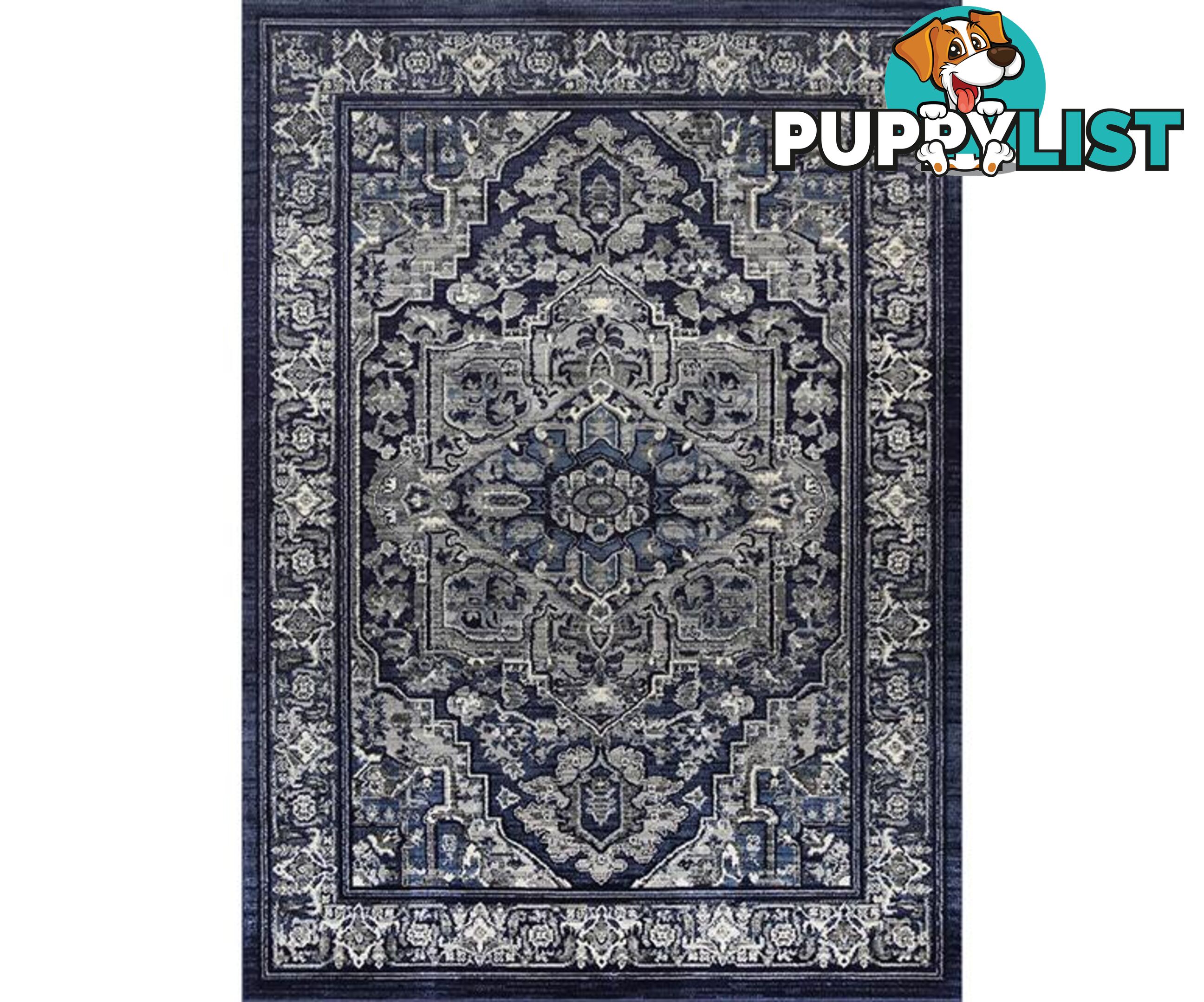 Old World Traditional Navy Rug - Unbranded - 9476062046668