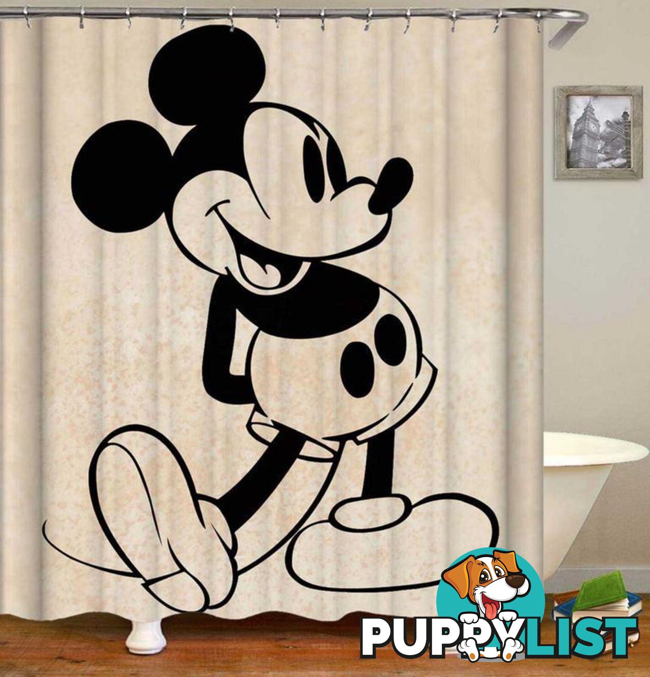 Classic Mickey Mouse Shower Curtain - Curtain - 7427046057127